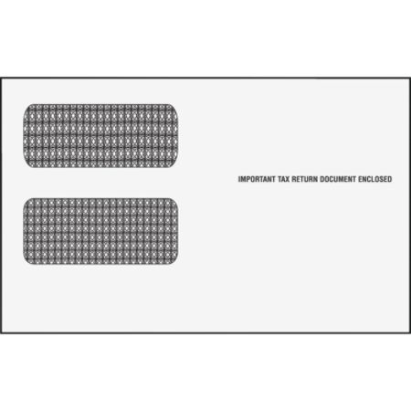 TOPS 1099 Form Double Window Envelopes - Double Window - #24 (9" x 5.63") - 24 lb - 24 / Pack - White