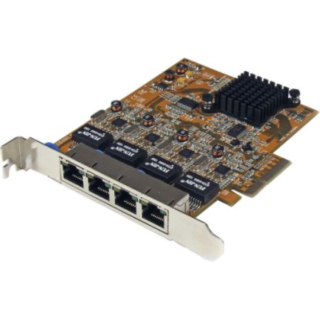 StarTech.com 4 Port PCIe Gigabit Ethernet NIC Network Adapter Card