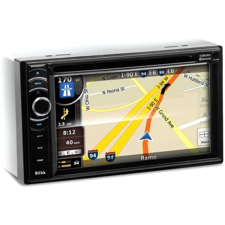 Boss Audio BV9386NV Double-DIN 6.2 inch Touchscreen DVD Player Receiver GPS Navigation, Bluetooth, Wireless Remote