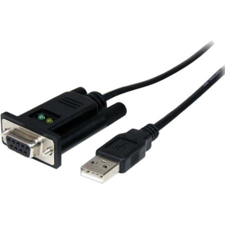 StarTech.com 1 Port USB to Null Modem RS232 DB9 Serial DCE Adapter Cable with FTDI