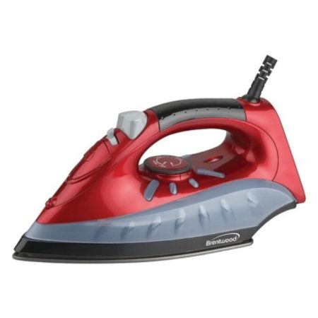 Brentwood Non-Stick Steam/Dry, Spray Iron in Red (MPI-61)