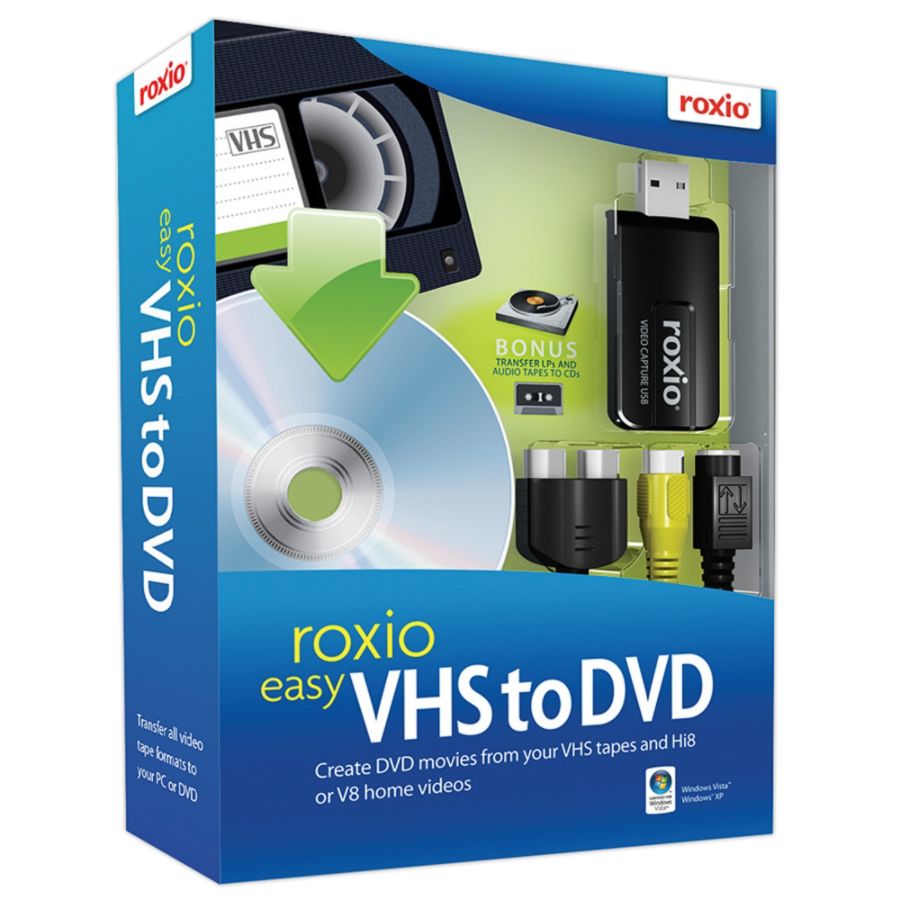 Roxio&reg; Easy VHS To DVD, Traditional Disc