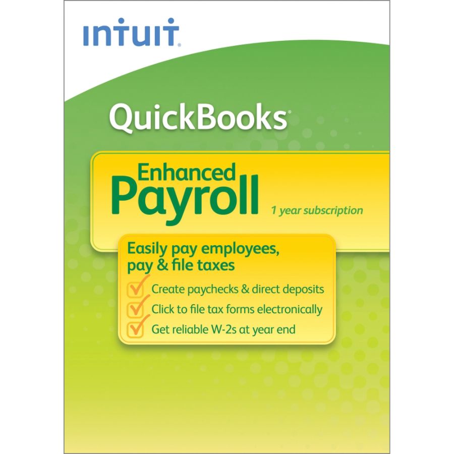 QuickBooks&reg; Enhanced Payroll 2013, Traditional Disc