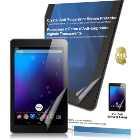 Green Onions Supply Crystal Anti-Fingerprint Screen Protector for Dell Venue 8 Android Tablet