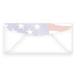 Gartner Studios&reg; Stationery Envelopes, #10 (4 1/8" x 9 1/2"), Flag, Pack Of 50