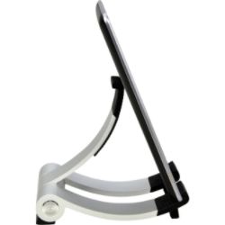 Choiix Wave Stand - Apple iPad 4, iPad Mini Stand for Desk, Kitchen - Silver