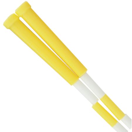 Champion Sports Plastic Segmented Jump Rope, 8', Yellow/White