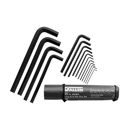 Allen 15-Piece Long Arm Metric Hex Key Set