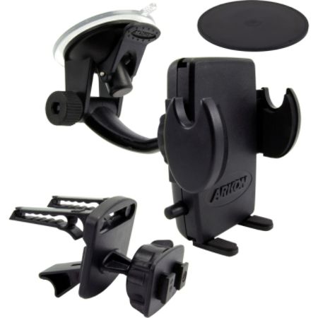 Arkon SM410 Travelmount Windshield/Dashboard/Removable Air Vent Mount with Mega-grip Smartphone Holder