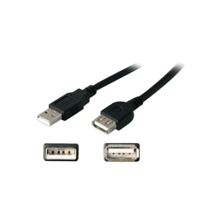 AddOn 4.57m (15.00ft) USB 2.0 (A) Male to Female Black Active Extension Cable