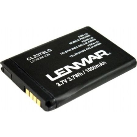 Lenmar&reg; CLZ378LG Lithium-Ion Cellular Phone Battery, 3.7 Volts, 800 mAh Capacity
