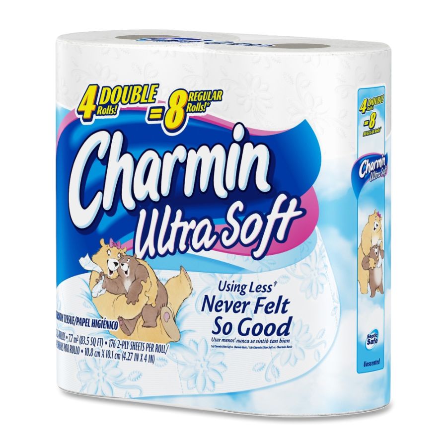 Charmin&reg; Ultra-Soft Bathroom Tissue, 200 Sheets Per Roll, Pack Of 4 Rolls
