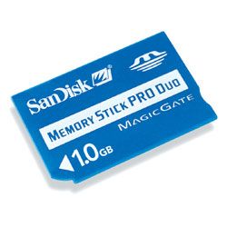 SanDisk&reg; Memory Stick Pro Duo&trade;, 1GB