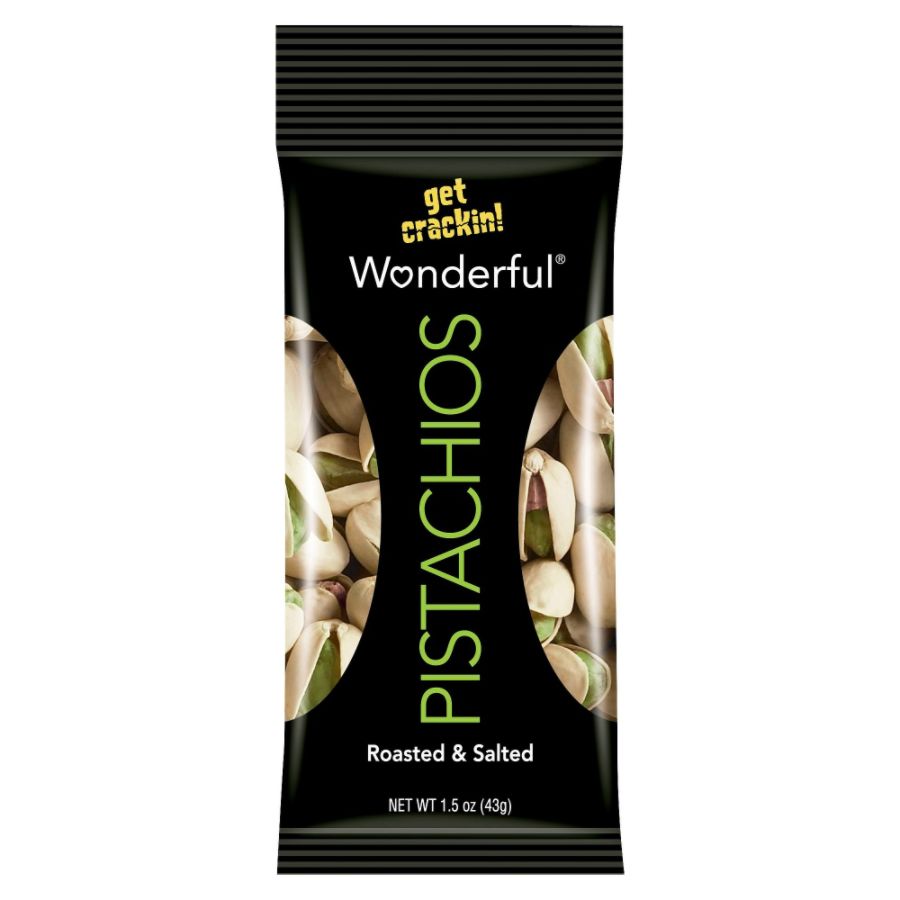 Wonderful Pistachios Roasted And Salted, 1.5 Oz., Box Of 12