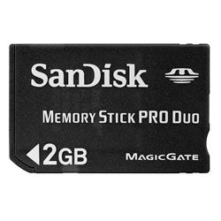 SanDisk&reg; Memory Stick Pro Duo&trade;, 2GB