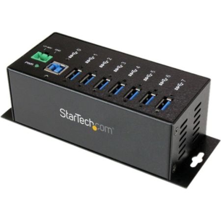 StarTech.com 7 Port Metal Industrial SuperSpeed USB 3.0 Hub - Mountable