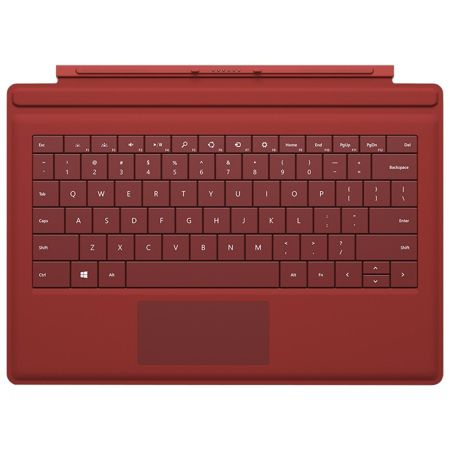 Microsoft Type Cover Keyboard/Cover Case (Flip) for Tablet - Bright Red