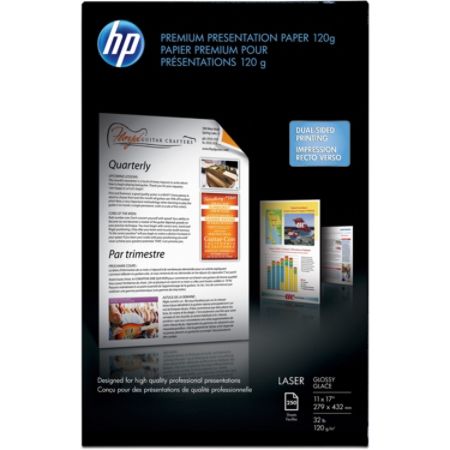 glossy laser hp paper pack brightness lb sheets ledger tabloid