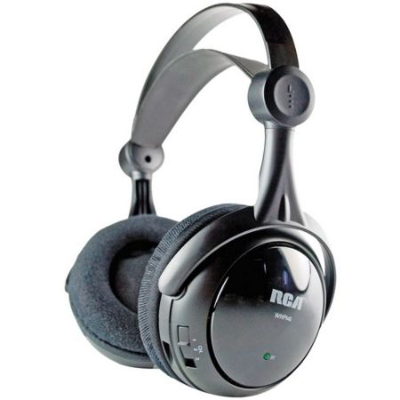 RCA Black Wireless 900MHz Full-Size Headphones
