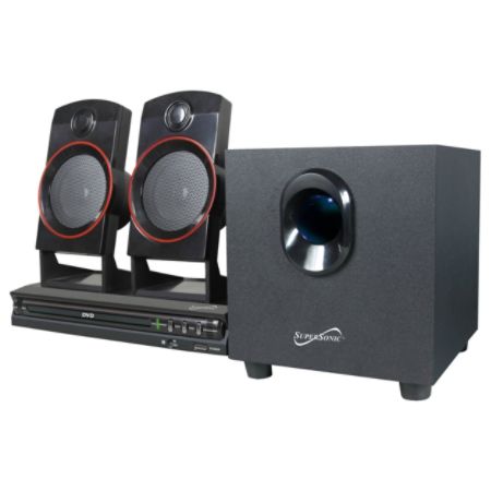 Supersonic SC-35HT 2.1 Home Theater System - 11 W RMS - DVD Player