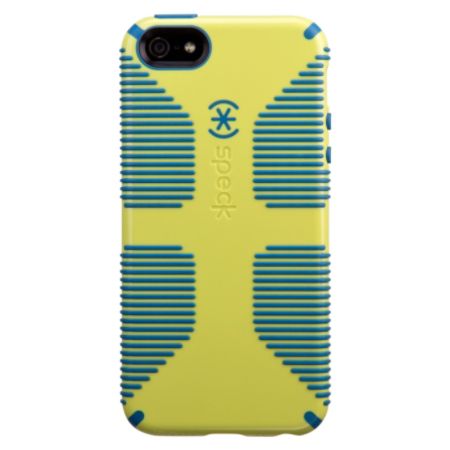 Speck Candyshell Grip Case For iPhone&reg; 5/5s, Lemongrass Yellow/Harbor Blue
