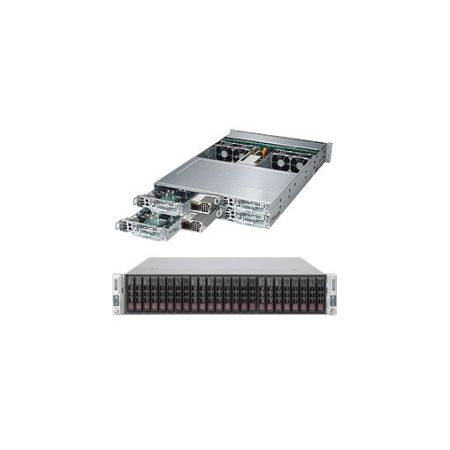 Supermicro SuperServer 2027PR-HTTR Barebone System - 2U Rack-mountable - Intel C606 Chipset - 4 Number of Node(s) - Socket R LGA-2011 - 2 x Processor Support - Black
