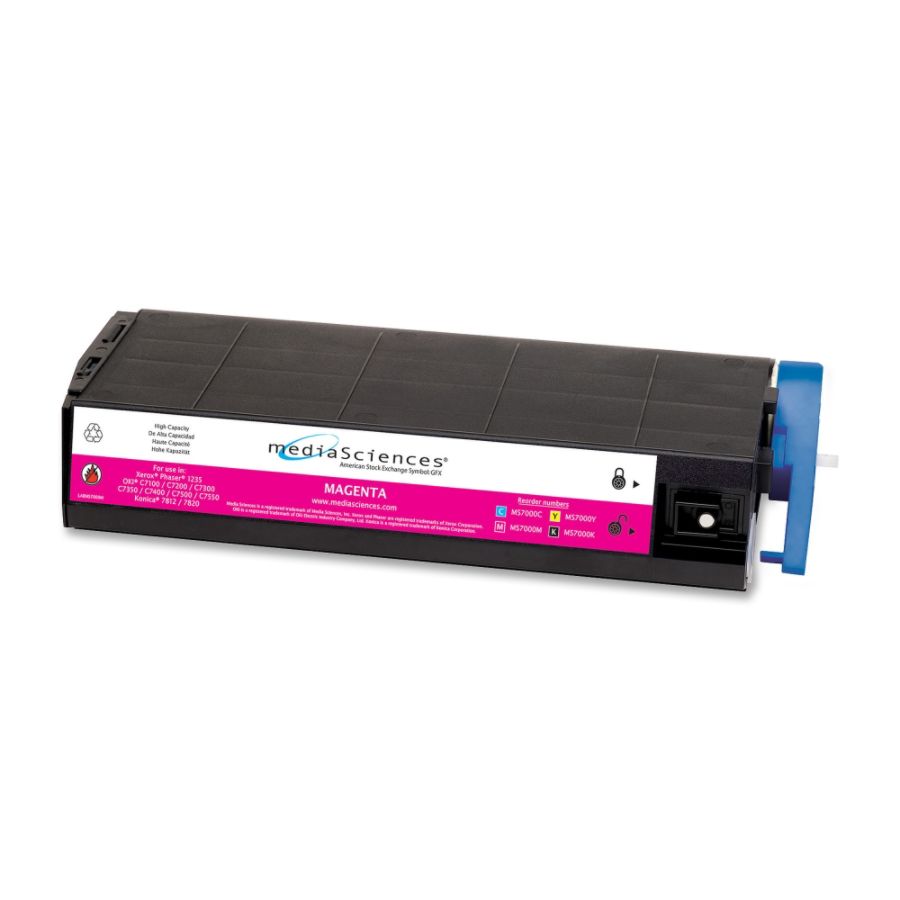 Media Sciences&reg; MS7000M (OKI 41304206) High-Yield Magenta Toner Cartridge