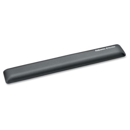 Fellowes&reg; Gel Wrist Rest With Microban&reg;, Graphite