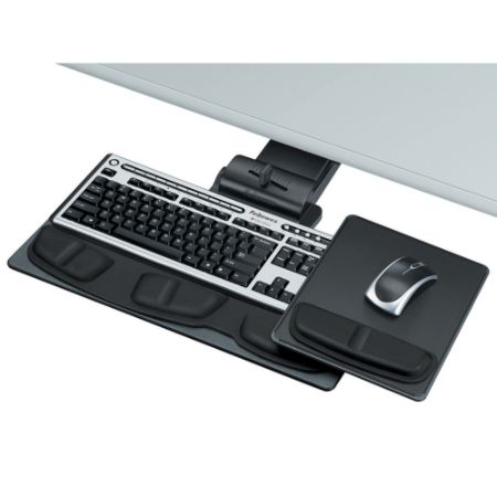 Fellowes&reg; Professional Series Executive Keyboard Tray, Graphite/Silver