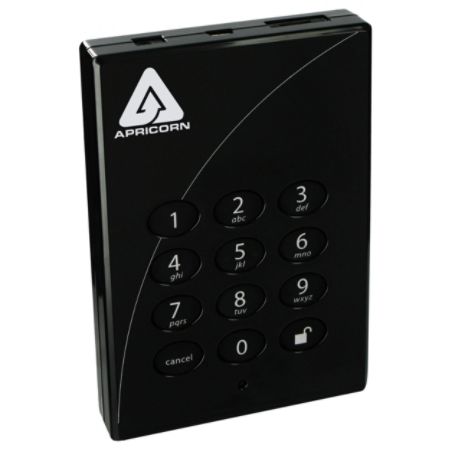 Apricorn Aegis Padlock Pro A25-PLE256-1000 1 TB External Hard Drive