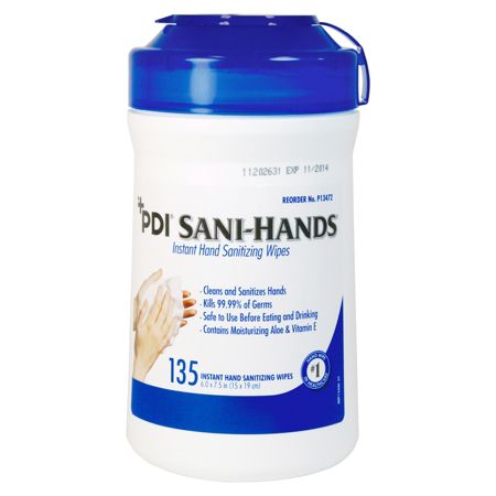 Unimed Sani-Dex&trade; Alcohol Wipes, 6" x 7 1/2", Canister Of 135