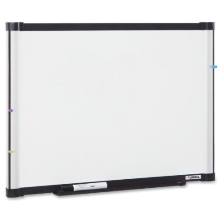 magnetic lorell erase dry board ft each rectangle aluminum frame steel height width