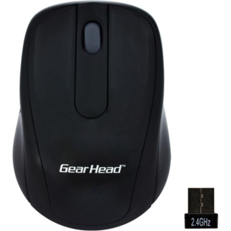 Gear Head&trade; Wireless Optical Nano Mouse, Black