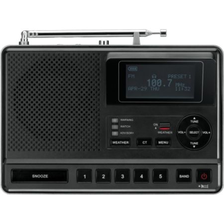 Sangean CL-100 Portable Clock Radio - Stereo