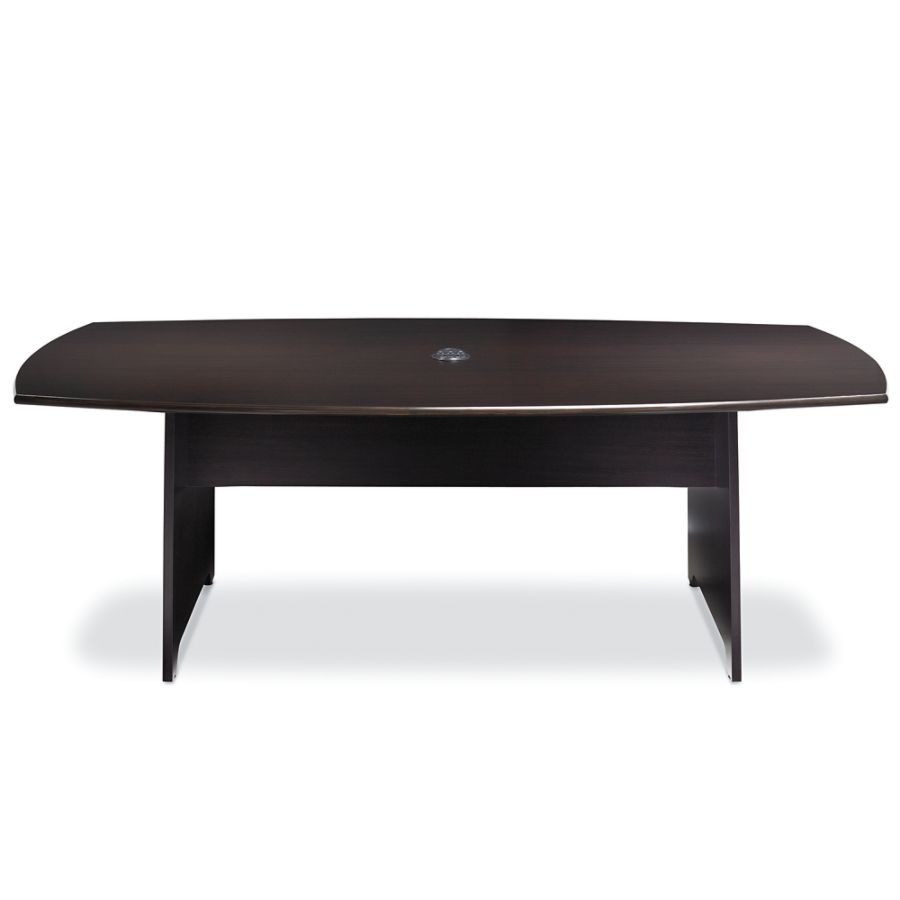 Realspace&reg; Magellan Performance Conference Table, Boat-Shaped, 29 15/16"H x 37 4/5"W x 37 4/5"D, Espresso