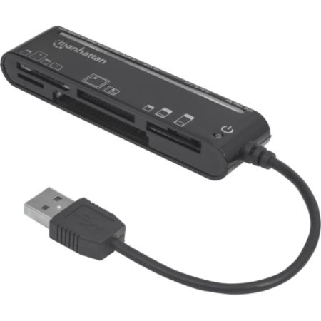 Manhattan Hi-Speed USB 60-in-1 Slim Multi-Card Reader/Writer