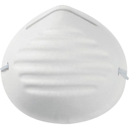 Acme United Adjustable Nose Clip Dust Mask - Dust Protection - Metal Nose Clip - 5 / Pack - White