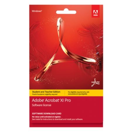 adobe acrobat xi professional student and teacher edition download
