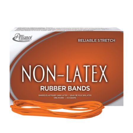 Alliance&reg; Rubber Sterling&reg; Latex-Free Rubber Bands, No. 117B, 1 lb, Box Of 250