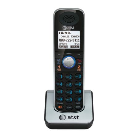 AT&T TL86009 DECT 6.0 Accessory Handset for AT&T TL86109, Black;Vtech AT&T DECT 6.0 TL86009 Cordless Phone Handset