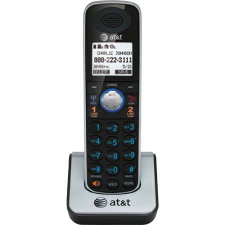 AT&T TL86009 DECT 6.0 Accessory Handset for AT&T TL86109, Black;Vtech AT&T DECT 6.0 TL86009 Cordless Phone Handset