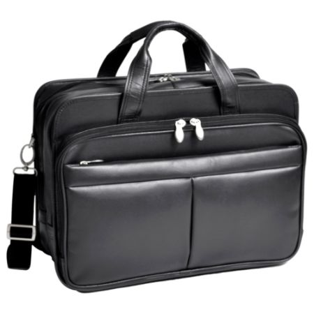 McKleinUSA Walton R Series Expandable Laptop Case, 17.5" x 10" x 13", Black