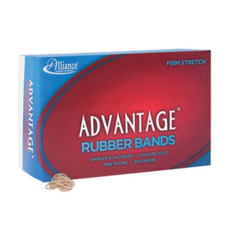 Alliance&reg; Advantage Rubber Bands, Size 8, 7/8" x 1/16", Natural, Box Of 5200