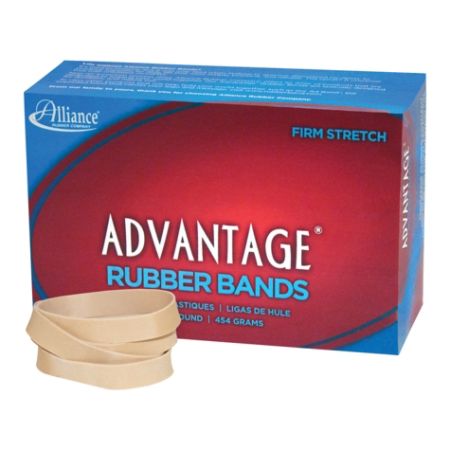 Alliance&reg; Advantage Rubber Bands, Size 84, 3 1/2" x 1/2", Natural, Box Of 150