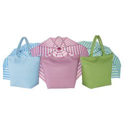 Leather Tote And Umbrella Set, Assorted Colors (No Color Choice)