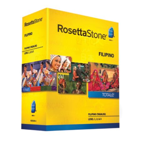 Rosetta Stone V4 Filipino (Tagalog) Level 1 - 3 Set, For PC/Mac, Traditional Disc