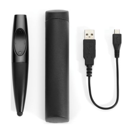 Kensington&reg; Presentair Bluetooth&reg; Laser And Stylus Presenter, 8.27" x 2.64" x 2.05", Black