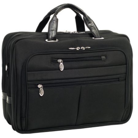 McKleinUSA Rockford Nylon Fly-Through Checkpoint-Friendly 17" Laptop Case, Black