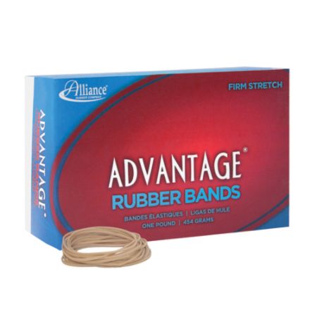 Alliance&reg; Rubber Advantage&reg; Rubber Bands In 1-Lb Box, #18, 3" x 1/16", Box Of 1,480