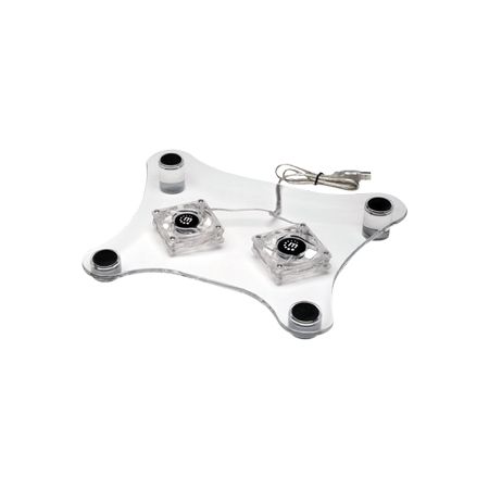 Manhattan USB Notebook Computer Cooling Pad, Two Lighted Fans, 60mm